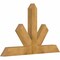 Ekena Millwork Saratoga Rough Sawn Timber Gable Bracket, Western Red Cedar, 60"W x 38"H x 4"D x 6"F, 15/12 Pitch GBW060X38X0406SAR00RWR - alternate 4